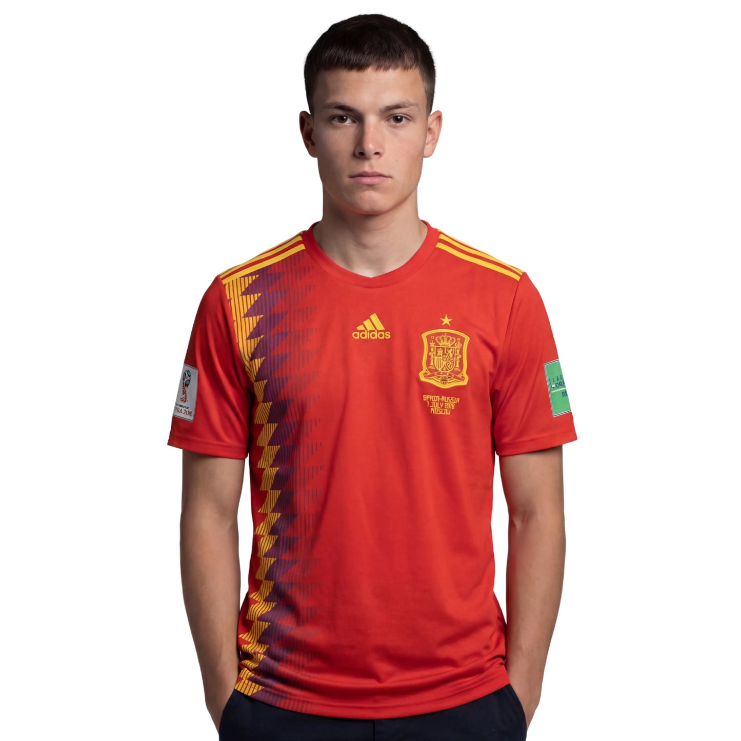 Camiseta España Hombre Primera Equipación Retro 18