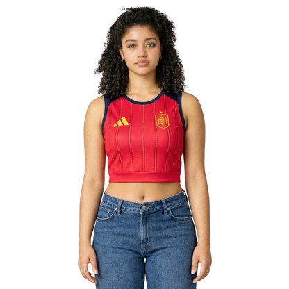 Camiseta España Mujer Primera Equipación Crooped 26